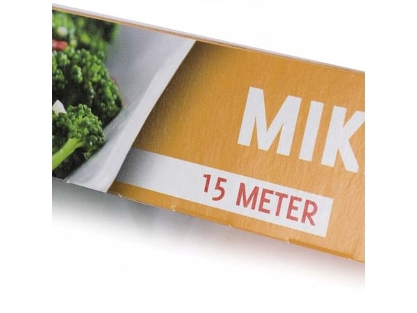 Madfilm, 12 µm, Rulle, 300 mm x 300.00 m perforeret, LD-PE, transparent, 1 reel Microwave Dispenser