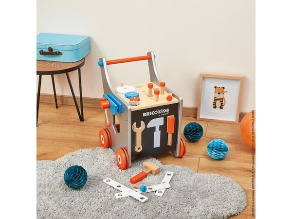 JANOD Brico''Kids Magnetic Diy Trolley (wood), Tre, Frankrike, 350 mm, 440 mm, 370 mm, 1 stykker