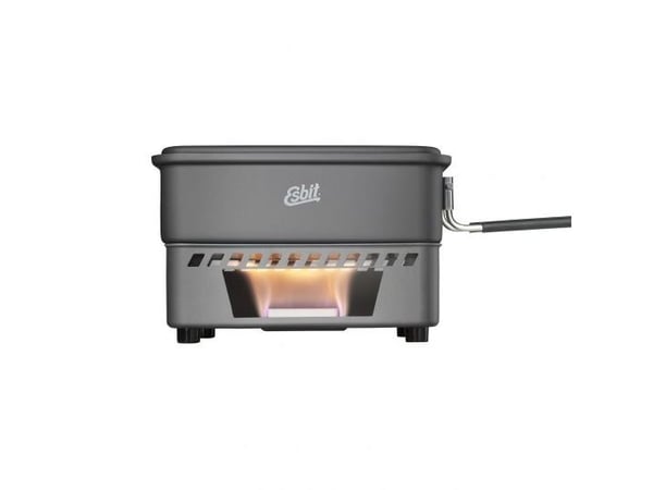 ESBIT Solid fuel cookset, Krukke, Aluminium, 1,1 l, Aluminium, Sort, Aluminium, Sort, 390 g