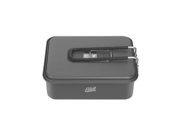 ESBIT Solid fuel cookset, Krukke, Aluminium, 1,1 l, Aluminium, Sort, Aluminium, Sort, 390 g