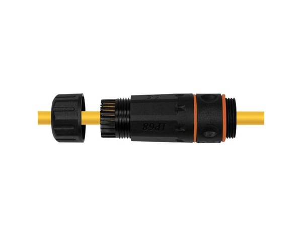 LogiLink Patchkabelkontakt för utomhusbruk, Cat.6A, skärmad RJ45 hona - RJ45 hona, för anslutning av Cat.6A - 1 st (NP0086)