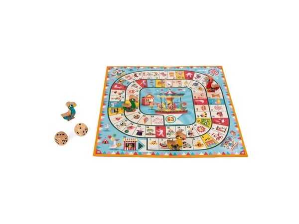JANOD Carrousel Game of the Goose, Fotoark kartong, Tre, Frankrike, 158 mm, 45 mm, 250 mm, 1 stykker