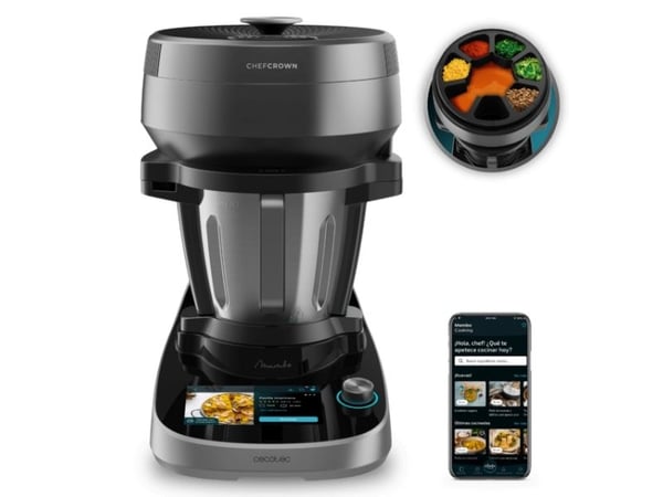 Cecotec Mambo CooKing Victory, 4,5 l, 180 °C, Boil, Damp, 17,8 cm (7"), Sort, Rotasjon, Berøringskontroll