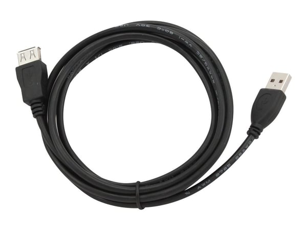 Gembird CCP-USB2-AMAF-6 - USB-förlängningskabel - USB (hona) till USB (hane) - 1.8 m - formpressad - svart