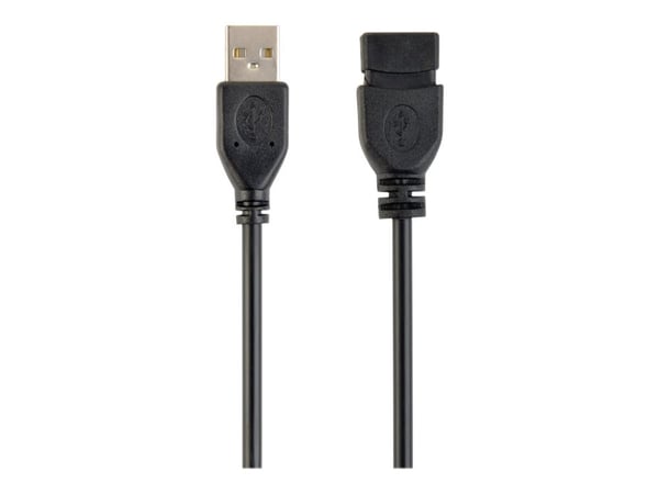 Gembird CCP-USB2-AMAF-6 - USB-förlängningskabel - USB (hona) till USB (hane) - 1.8 m - formpressad - svart