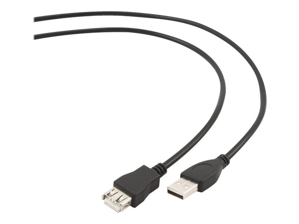 Gembird CCP-USB2-AMAF-6 - USB-förlängningskabel - USB (hona) till USB (hane) - 1.8 m - formpressad - svart