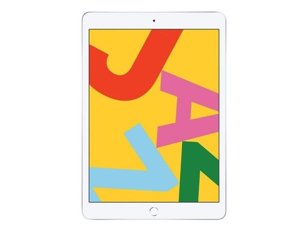 Omklarert Apple iPad 7 128GB WiFi (Sølv) - 2019 - Tilstand: Grad B