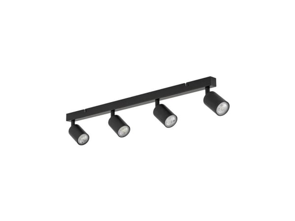TK Lighting spotlampa TOP GU10 4x10W BK