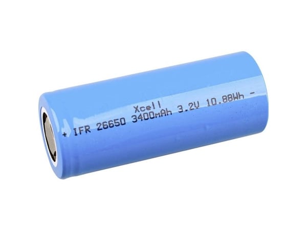 XCell spesialbatteri 26650 litium 3,2 V 3400 mAh - 1 stk