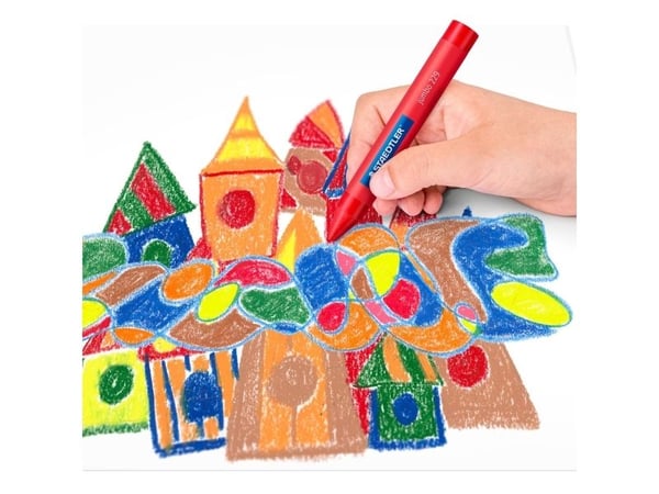 Staedtler 229 12 C12, 12 stykker, Assorterte farger, Flerfarget, Rund, Voks, 1,2 cm