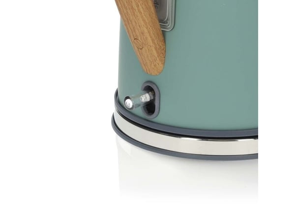 Nedis KAWK510EGN, 1,7 l, 2200 W, Grønn, Stål, Vannivåindikator, Trådløs
