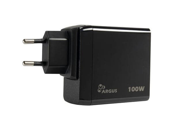 Argus PD-3100 - Strømadapter - 100 watt - 5 A - PD 2.0, PD 3.0 (USB-C) - på kabel: USB-C