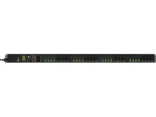 Inter-Tech SA-1632WN, Hallittu, Ohjattu, musta, 16 AC-pistorasia(a), C13 liitin, TCP/IP, UDP, HTTP, HTTPs, DHCP, SNMP, Mail, 100 - 240 V