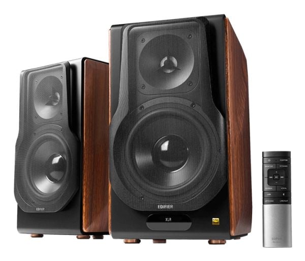 Edifier S3000MKII, Kabel & Trådlös, 256 W, 38 - 40000 hz, Svart, Brun