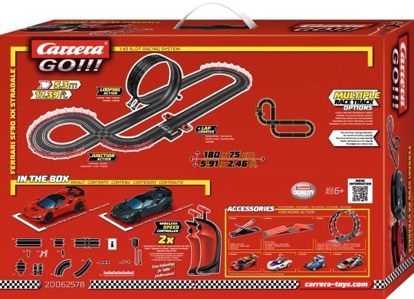 Carrera 20062578, Racingkjøretøy og banesett, Ferrari SF90 XX Stradale, 6 år, Flerfarget