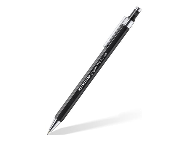 STAEDTLER graphite 778 - Mekanisk blyant - 3B - 0.5 mm - retraktil - med viskelær