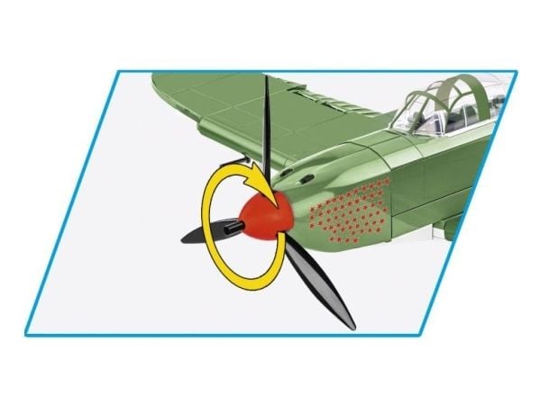 COBI Bell P-39Q Airacobra, Byggesett, 7 år, 380 stykker