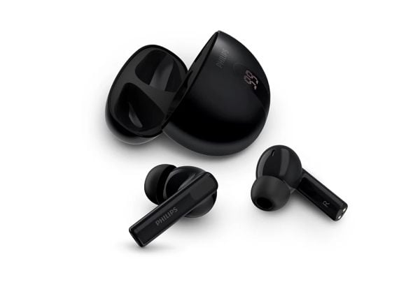 Philips TAT2520BK - True wireless-hodetelefoner med mikrofon - i øret - Bluetooth - svart