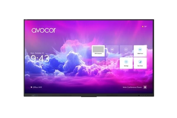 Avocor AVE-6550 - 65" Diagonal klass E-Series LED-bakgrundsbelyst LCD-skärm - interaktiv - med pekskärm (multitouch) - Android - 4K UHD (2160p) 384...