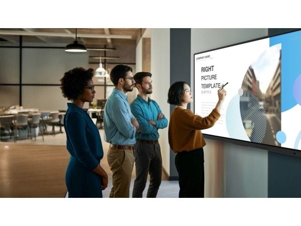 Avocor AVE-6550 - 65" Diagonal klass E-Series LED-bakgrundsbelyst LCD-skärm - interaktiv - med pekskärm (multitouch) - Android - 4K UHD (2160p) 384...