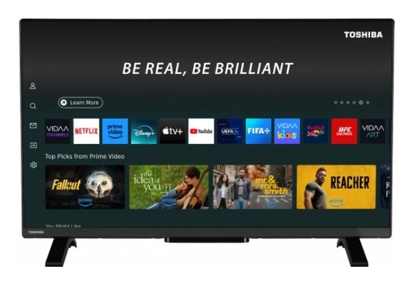 Toshiba 32QV2F63DG, 81,3 cm (32"), 1920 x 1080 pikseliä, Full HD, QLED, Älytelevisio, musta