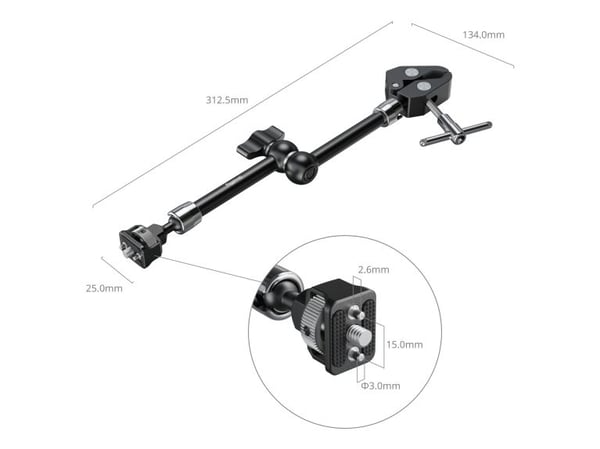 SmallRig 5311 Magic Arm med krabbliknande klämma 11"