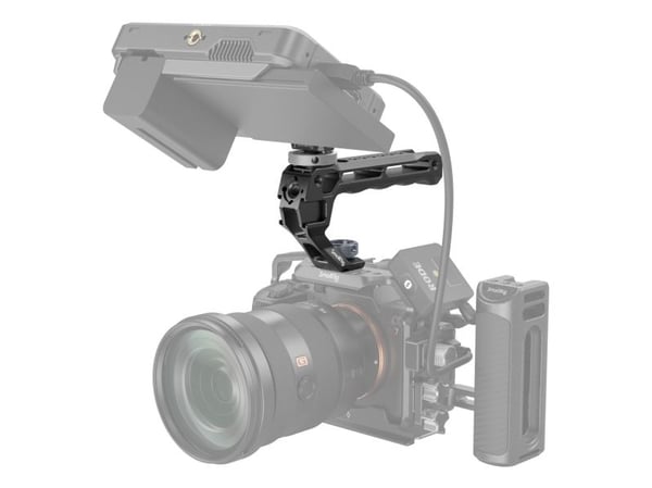 SmallRig 5322, Toppgrep, Sort, Aluminium, Silikon, Rustfritt stål, 1/4, 3/8", 135 mm, 52,6 mm