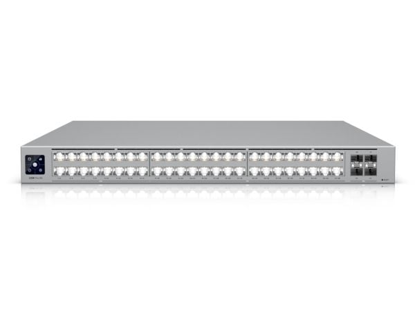 Ubiquiti UniFi Pro XG 48 - Switch - L3 - Administrerad - 16 x 10/100/1000/2.5G + 32 x 10/100/1000/2.5G/5G/10G + 4 x 25 Gigabit SFP28 - skrivbordsmo...