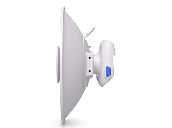 Ubiquiti UISP Dish Mini, 26 dBi, 5.15 - 6.875 GHz, RP-SMA, Dobbel polarisering, 2:1, Hvit