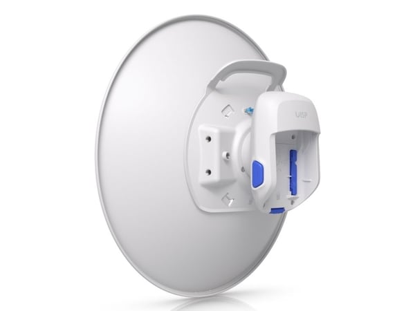 Ubiquiti UISP Dish Mini, 26 dBi, 5.15 - 6.875 GHz, RP-SMA, Dobbel polarisering, 2:1, Hvit