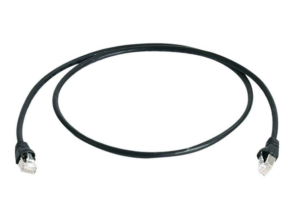 Telegärtner DataVoice Office - Koblingskabel - RJ-45 (hann) til RJ-45 (hann) - 25 cm - 5.8 mm - S/FTP - CAT 6a - med støvel, halogenfri, uten hindr...
