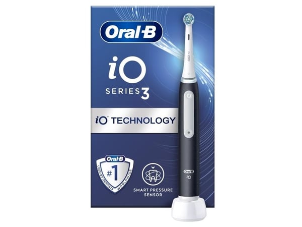 Oral-B | iO3 Series | Electric Toothbrush | Rechargeable | For adults | Matt Black | Number of brush heads included 1 | Number of teeth brushing mo...