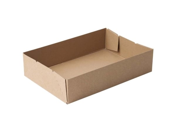 Kassebund, indre dim: 510 x 350 x 120 mm 1-lags,E-flute, 2.000 mm, FEFCO 0451 brun, bundt a 25 stk,