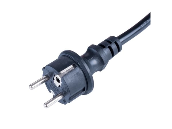 Akyga AK-SC-E06 - Strømkabel - 5-pols (hunn) til power CEE 7/7 (hann) - AC 230 V - 16 A - svart