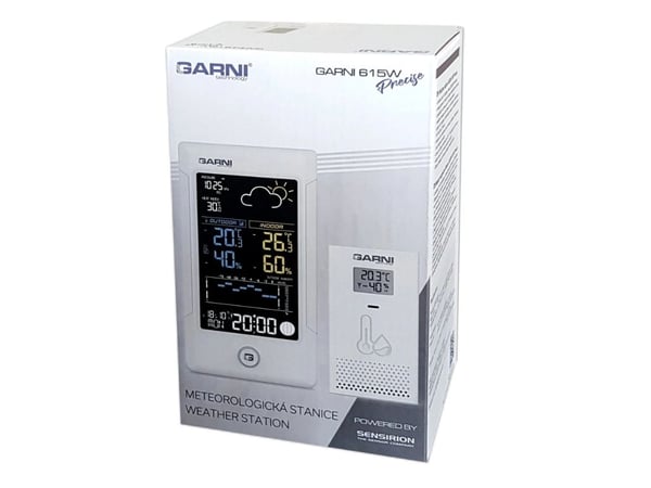 GARNI 615W Precise, Hvit, Inne Barometer, Inne hygrometer, Inne Termometer, Utendørs Barometer, Utendørs Fuktighetsmåler,..., Barometer, Hygrometer...
