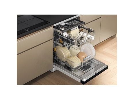 Whirlpool W7F HS51, Frittstående, Full størrelse (60 cm), Hvit, 1,3 m, 1,55 m, 1,5 m