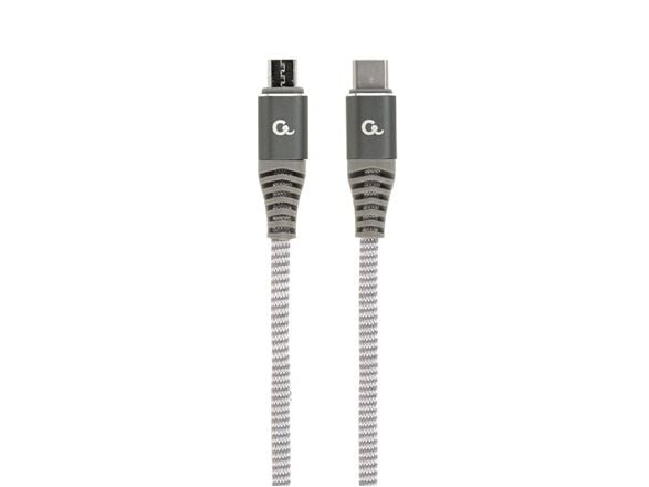 Gembird CC-USB2B-CMMBM-1.5M, 1,5 m, USB C, Micro-USB B, USB 2.0, 480 Mbit/s, Grå