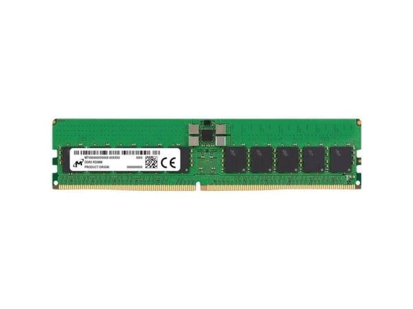 Micron - DDR5 - modul - 32 GB - DIMM 288-pin - 6400 MHz / PC5-51200 - CL52 - 1.1 V - registrerad - ECC - grön