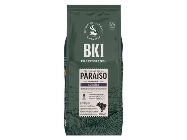 BKI PRO Paraiso Espresso 1 kg Helbønner - (6 stk.)