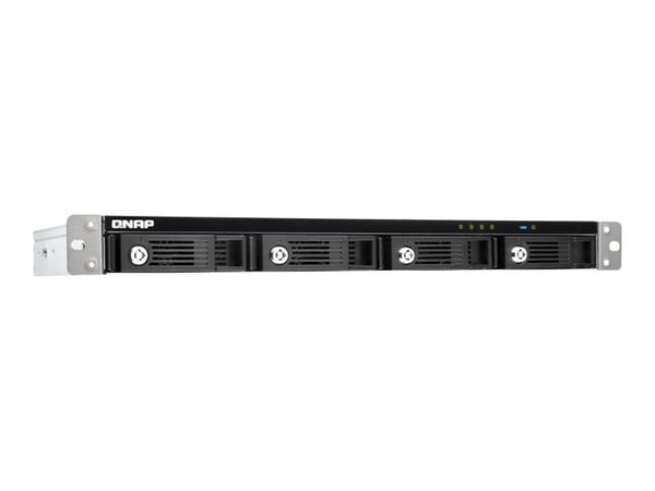 QNAP TR-004U, HDD/SSD-kotelo, 2.5/3.5", Serial ATA II, Serial ATA III, 6 Gbit/s., Hot-swap, musta, harmaa