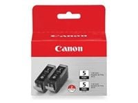 Canon PGI-5 Black Twin Pack - 2-pack - svart - original - blekkbeholder - for PIXMA iP3500, iP4500, iP5300, MP510, MP520, MP610, MP810, MP960, MP97...