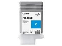 Canon PFI-106 C - 130 ml - cyan - original - blekktank - for imagePROGRAF iPF6300, IPF6300S, iPF6350, iPF6400, iPF6400SE, IPF6450