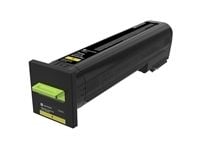 Lexmark - Extra High Capacity - gul - original - tonerpatron LCCP, Lexmark Corporate - for Lexmark CS820de, CS820dte, CS820dtfe