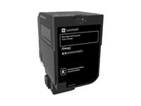Lexmark - Lång livslängd - svart - original - tonerkassett LCCP, LRP, Lexmark Corporate - för Lexmark CS720de, CS720dte, CS725de, CS725dte