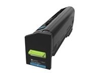 Lexmark - Lång livslängd - cyan - original - tonerkassett LCCP, LRP - för Lexmark CX860de, CX860dte, CX860dtfe