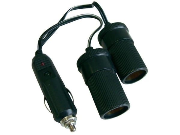 HP biltilbehør dobbel fordelersats, tillatt maks. belastning strøm 10 A, passer til (detaljer) 12 V sigarettenner / fordeler 12 V, 24 V