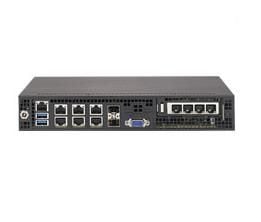 Supermicro SuperServer E300-8D - Server - Mini-1U 1-veis - 1 x Xeon D-1518 - RAM 0 GB - uten HDD - AST2400 - Gigabit Ethernet, 10 Gigabit Ethernet ...