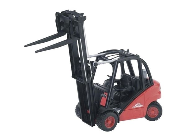 Bruder Linde H30D fork lift with 2 pallets toy