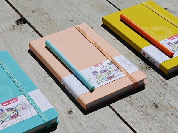 Bruynzeel bullet journal Peach | 13 x 21 cm, 140 g, 64 sider