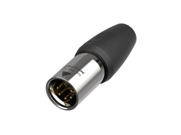Neutrik NC5MX1-TOP XLR-liitin Pistoke, suora Nastojen lukumäärä: 5 Musta 1 kpl